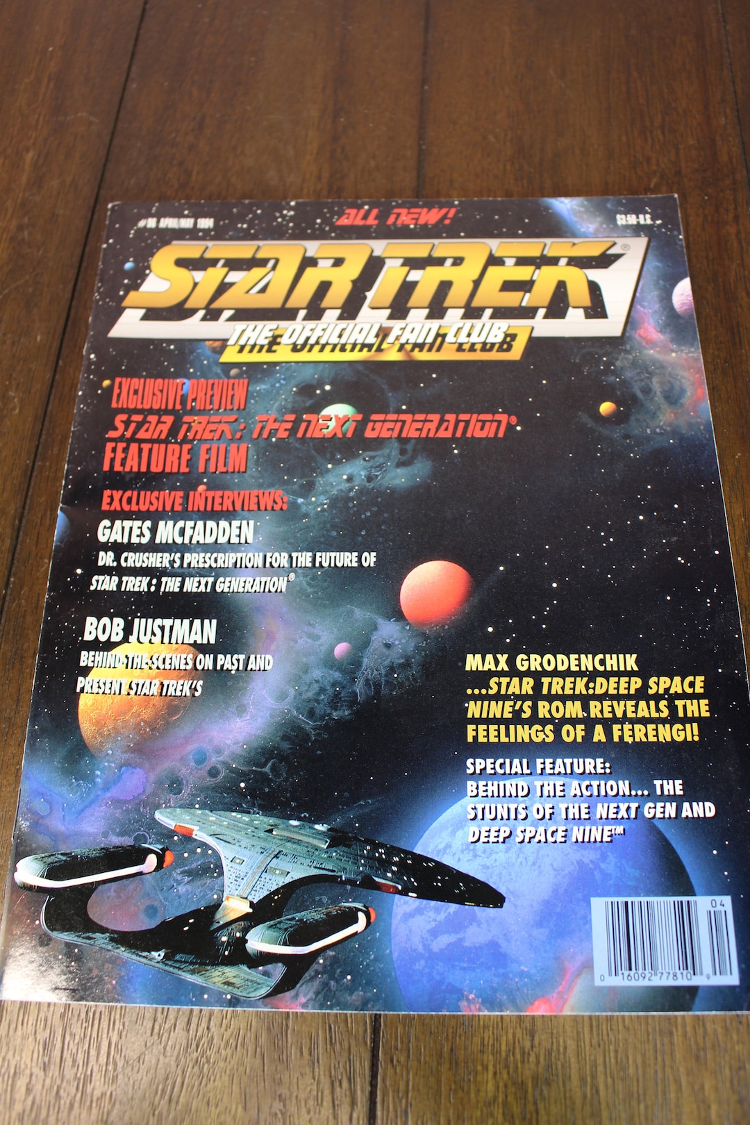 Star Trek the Official Fan Club Magazine #96 April/may 1994 - Etsy