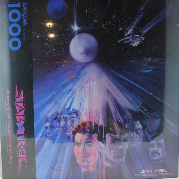 Star Trek Journey to the Undiscovered Country 1000 Piece Puzzle New Old Stock