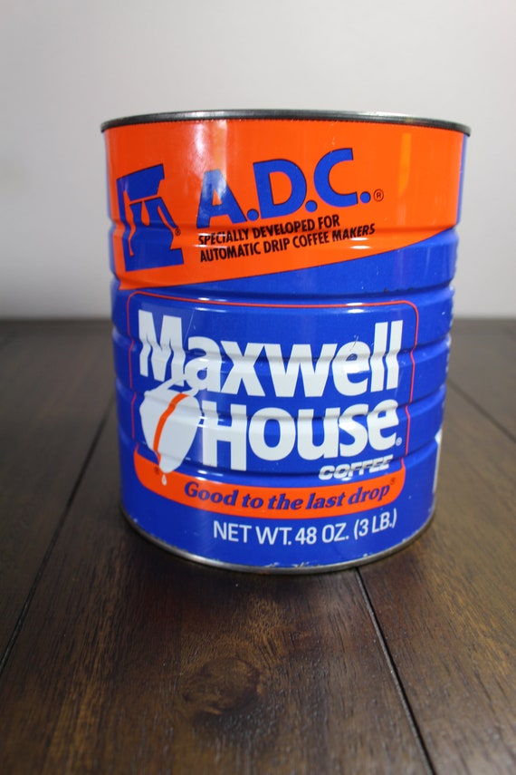 Maxwell House 3 LB 3 Pounds Coffee Tin Can Circa 1980s - Etsy