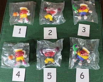 Vintage Kool-Aid Man PVC Figures – 1990s Promo – NOS Sealed – Basketball, Weightlifting, or Tennis-Choose One