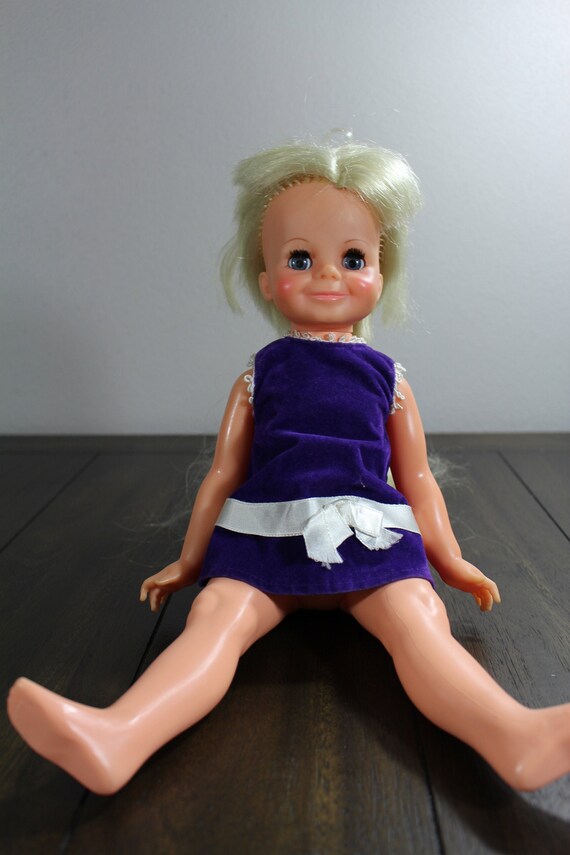 velvet doll with growing hair