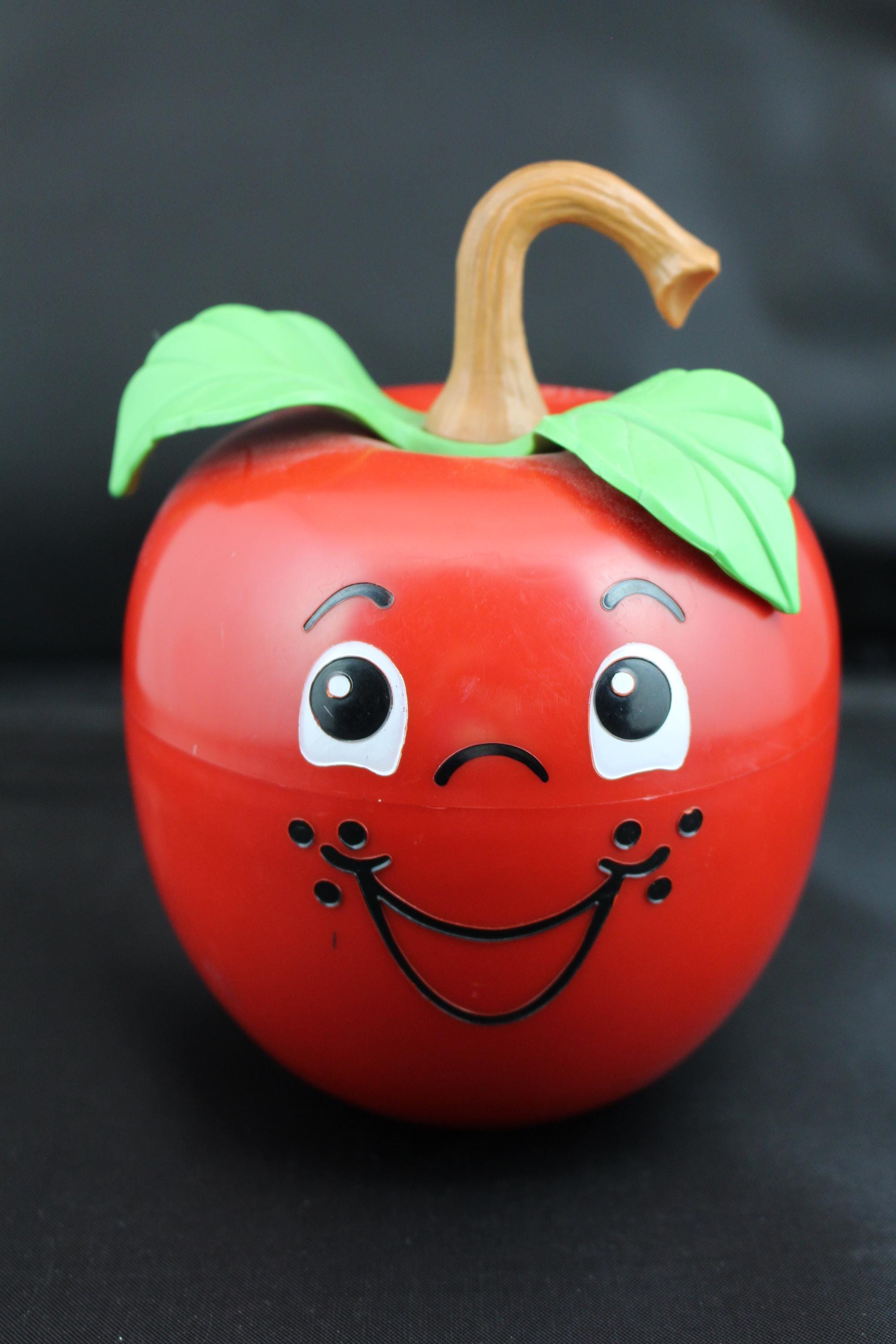 Vintage Fisher Price Happy Apple Roly Poly Chime Toy #435 Long Stem ...