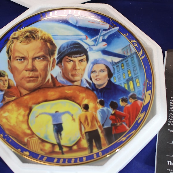 Star Trek The City on the Edge of Forever Original Episodes Collector Plate Hamilton Collection Mint 1996 COA