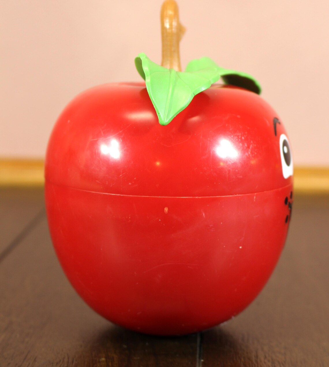 Vtg Fisher Price Happy Apple Roly Poly Chime Toy #435 Long Stem Version ...