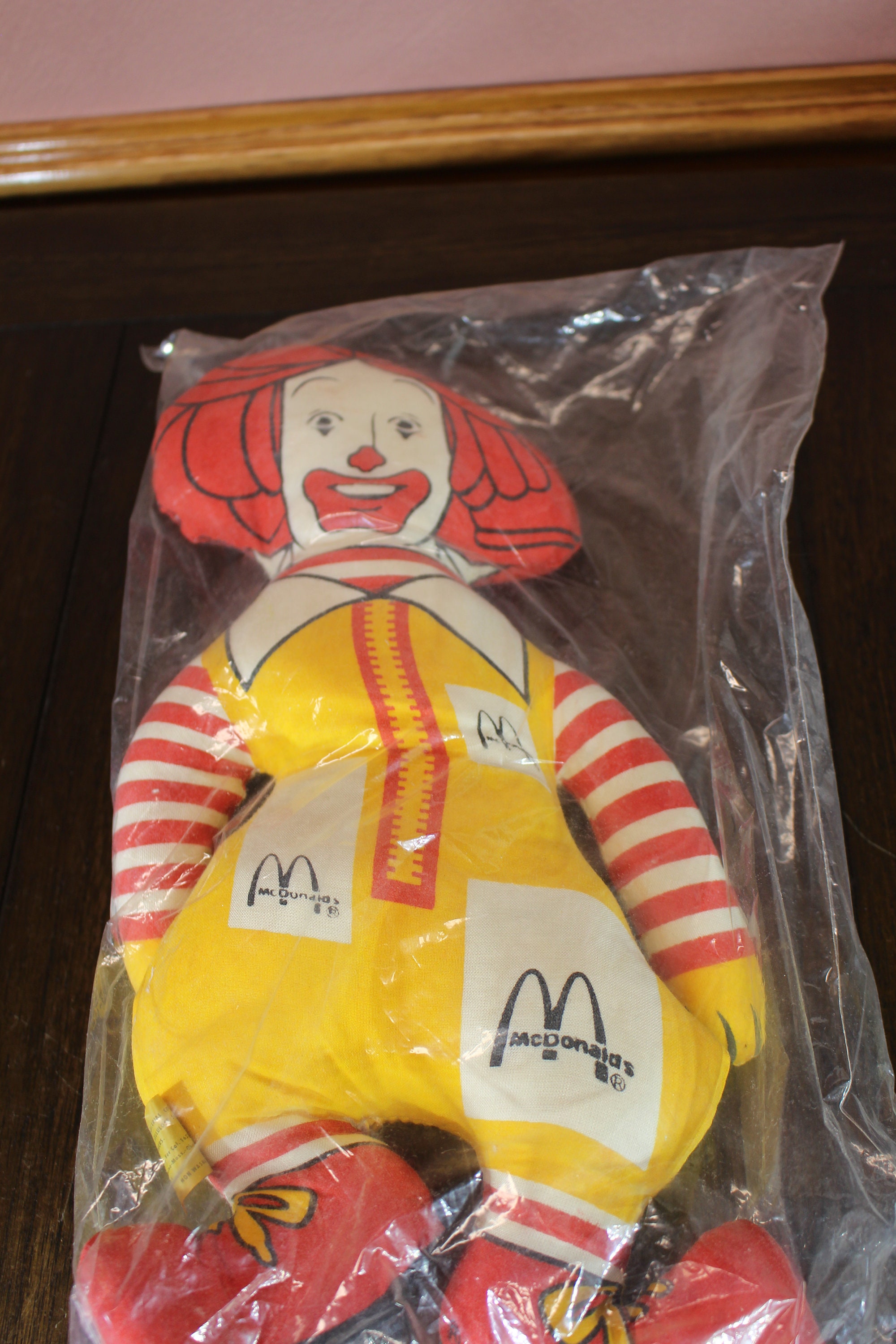 ronald mcdonald plush doll