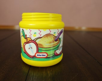 Vintage Little Tikes Apple Sauce Container Pretend Play Food -- NO COVER