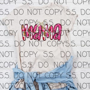 Glitter Mama pink png file