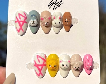 Stray Kids SKZOO Press On Nails