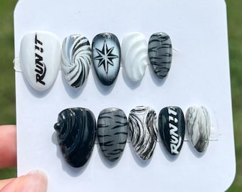 Stray Kids Run It Inspired Press On Nails