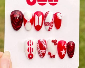 BTS Arirang Inspired Press On Nails