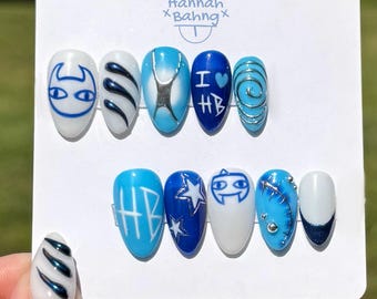 Hannah Bahng Inspired Press On Nails