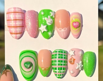Stray Kids Minsung Inspired SKZOO Press On Nails