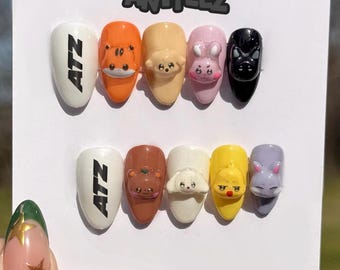 ATEEZ ANITEEZ Press On Nails