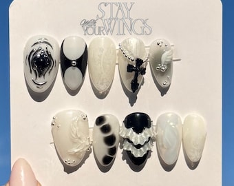 Stray Kids 6th Gen Stay With Your Wings Inspired Press On Nails
