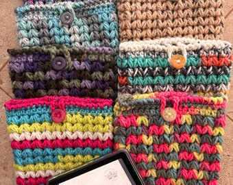 Handmade Crocheted Kindle Sleeve Cover