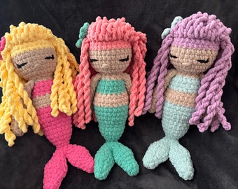 Handmade Crocheted Mermaid Doll - Perfect for Ocean Enthusiasts!