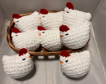 Crochet Chicken  | Crochet Chicken Plush | Handmade Chicken Stuffed Animal | Hen | Plush Chicken Gift | Birthday Gift | Mother's Day Gift