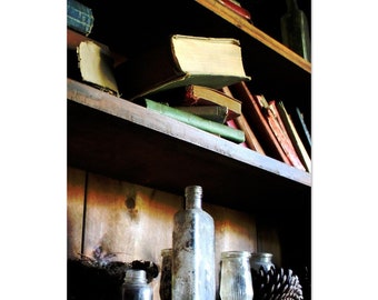 Book Nook- semi-gloss photographic print of a bookshelf