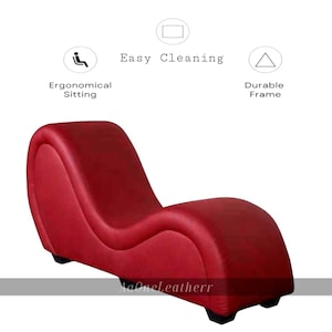 Exclusive Tantric Sofa for Love Games and Adult Play | Kinky Couples Furniture | Curved Chaise Lounge for Yoga, Stretching & Intimacy