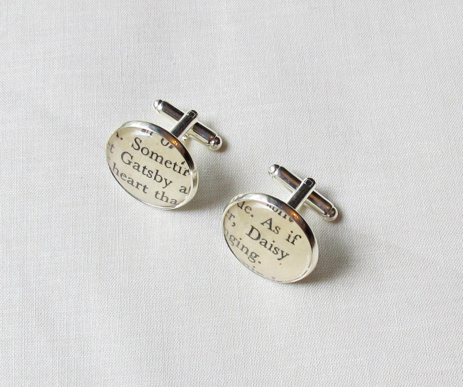 The Great Gatsby Cuff Links F Scott Fitzgerald Bridal Cufflinks Geekery