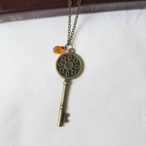 Christian Hymn Necklace Skeleton Key Quote Inspirational Jewellery Be Still My Soul How Great Thou Art Blessed Assurance Thou My Vision image 6