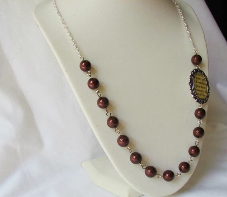Jane Eyre Burgundy Necklace Jewelry Marsala Swarovski Crystal Pearls ...
