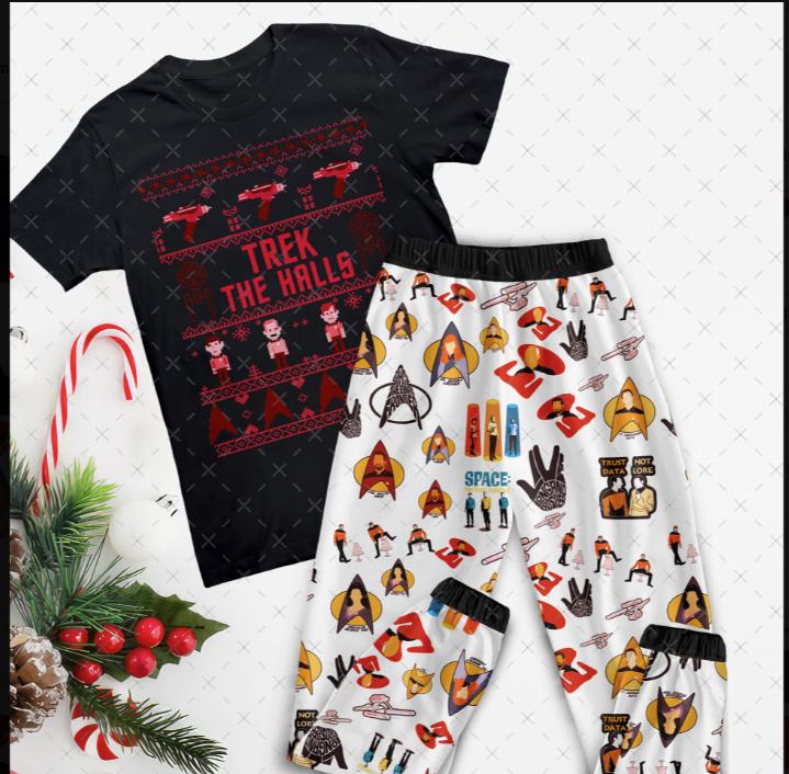 Star trek christmas pajamas hotsell