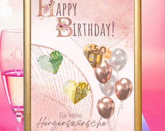Birthday cash gift | Creative birthday cash gift idea | DIY card | Last-minute birthday card | Download