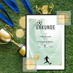 Football Tournament Certificate | Participation Certificate for Children and Youths | Top Scorer Football Match | Winner Certificate for Football Tournament | Certificate No. 4