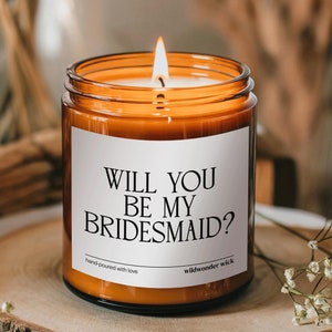 Bridesmaid Proposal Candle, Gift for Bridesmaid Proposal, Bridesmaid Candle, I Can&#39;t Say I Do Without You, Bridal Party Gifts