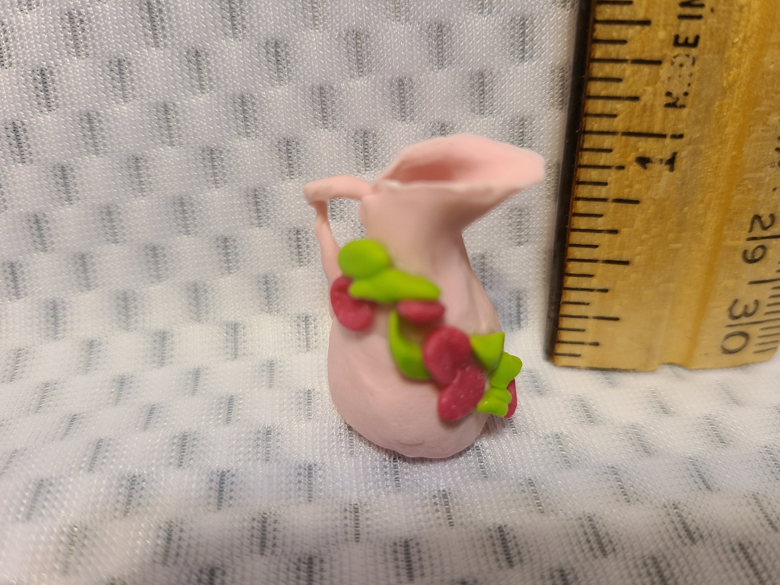 Pattern For Miniature Pitcher Handmade Miniature Water Pitcher: Floral Dollhouse Decor - Etsy