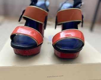 KENZO Vintage 1990s Embroidered Boots - Etsy