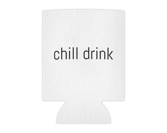 Enfriador de latas Chill Drink: perfecto para fiestas de verano, barbacoas al aire libre, cumpleaños, días de playa y regalos.