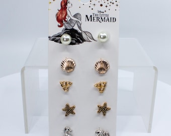 The Little Mermaid Inspired Stud Earring Set