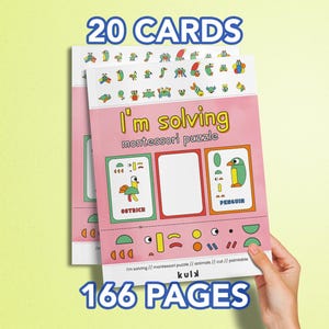 Montessori Pattern Block Puzzles: Visual Learning Cards (Digital Download)