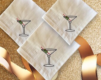 Retro cocktail napkins