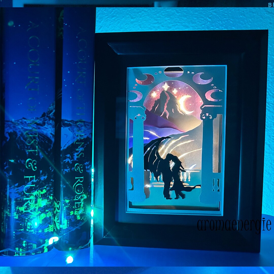 Velaris Inspired Light Box Book Nook A Court of Thorns and Etsy