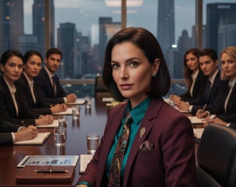 Emerald Burgundy Paisley Necktie: Formal Satin Men's Tie