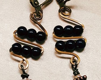 Abacus artisan earrings