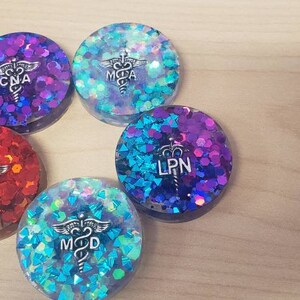 For LOCAL PICK UP Custom made glitter credential badge reels