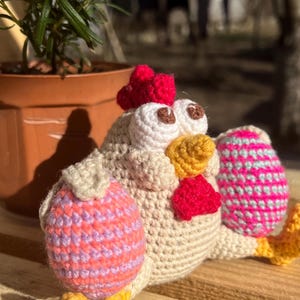 Oferta de Pascua # Regalo de Pascua # Pollo de Pascua # # Hecho a mano de Pascua # Vibraciones de Pascua # Vibraciones de primavera Regalo de Pascua # # Regalo de huevos de Pascua # Regalo hecho a mano # Conjunto de crochet de Pascua