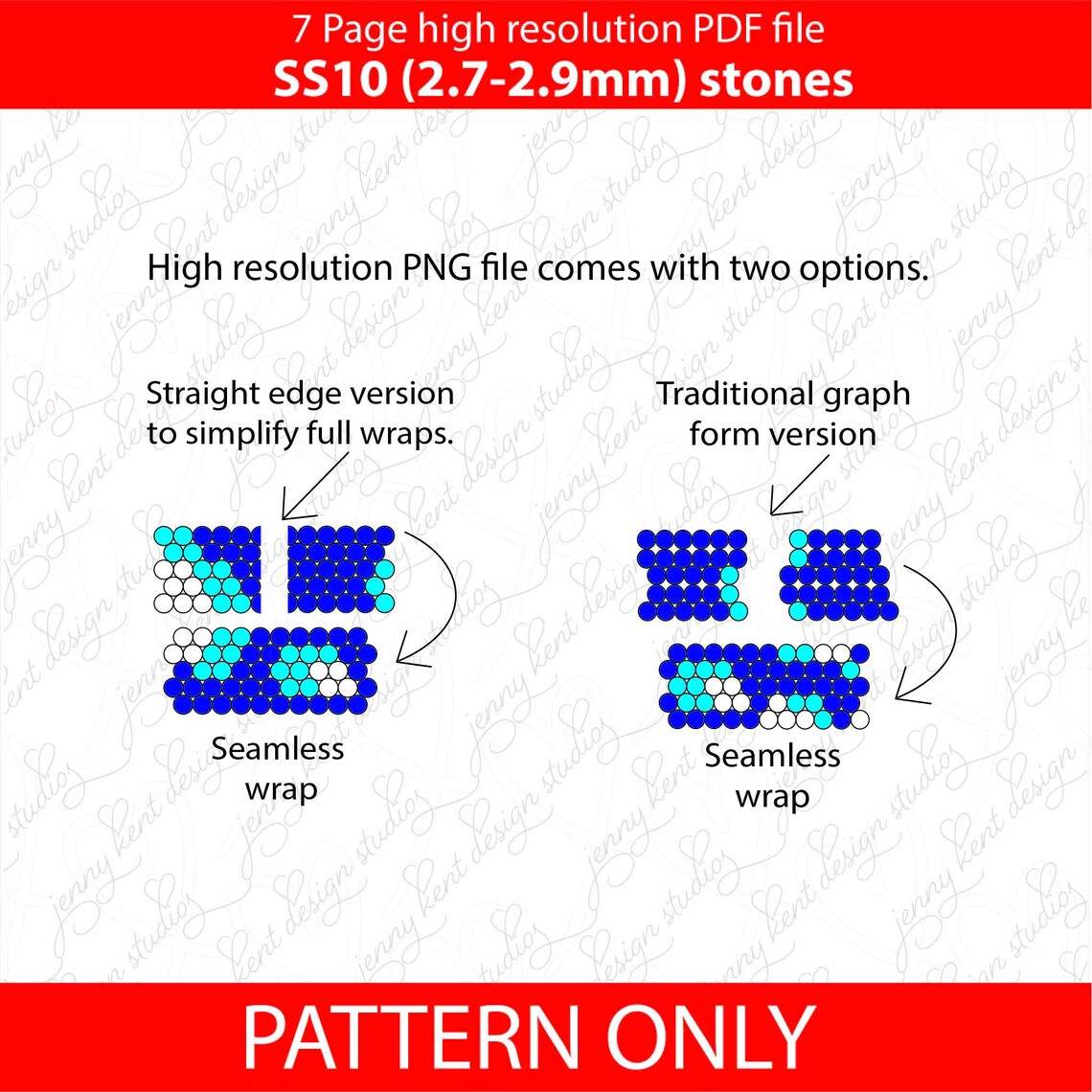 Bling Pattern Draw Avocado Bling Pen Pattern: SS10 Rhinestone Template (PDF Download) - Etsy