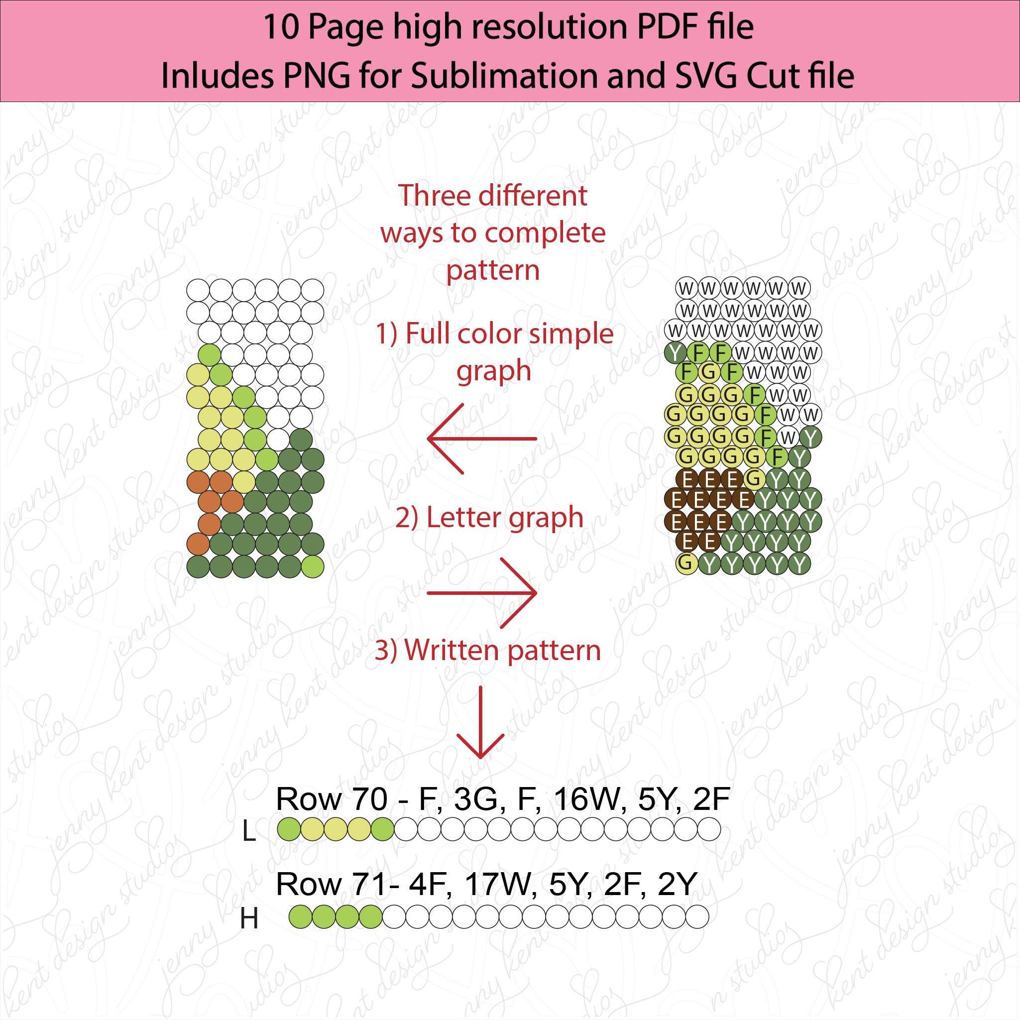 One Rhinestone Pdf Avocado Tumbler Rhinestone Template: Linear Honeycomb (SS10) (PDF ...