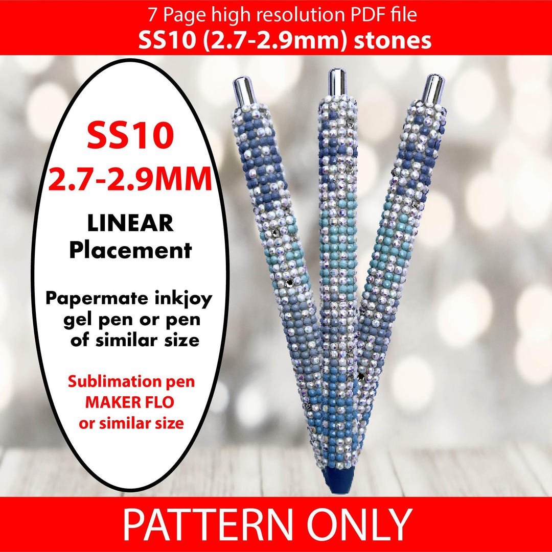 Bling Pattern Draw Pastel Snowflakes Bling Pen Pattern: SS10 Rhinestone Graph (PDF Pattern ...