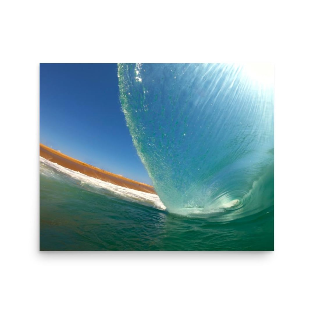 Wave Photography Blue Wall Art Ocean Art Surf Print Wall Art Home Decor ...