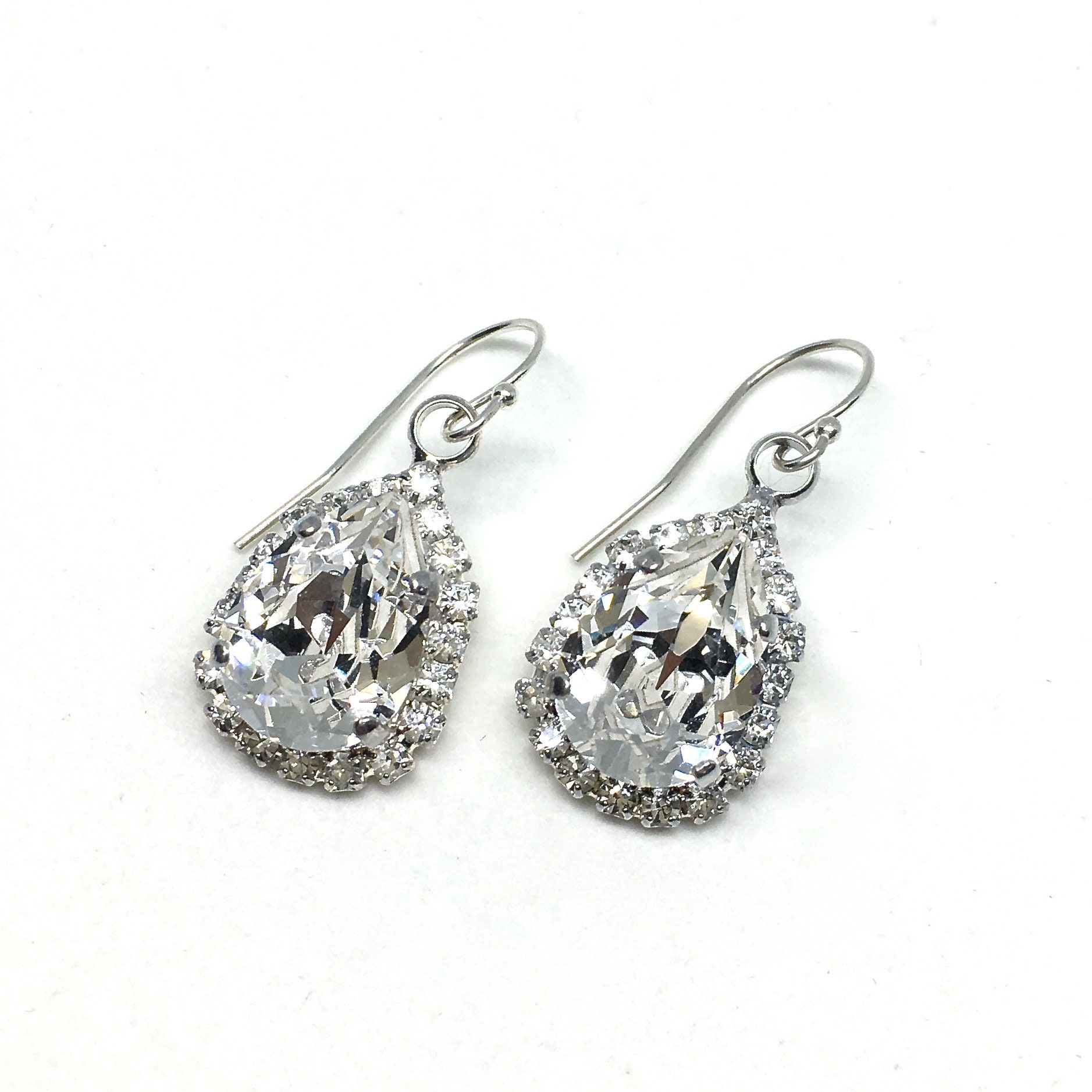 Crystal Backdrop Necklace Wedding Swarovski Crystal Bridal Jewelry ...