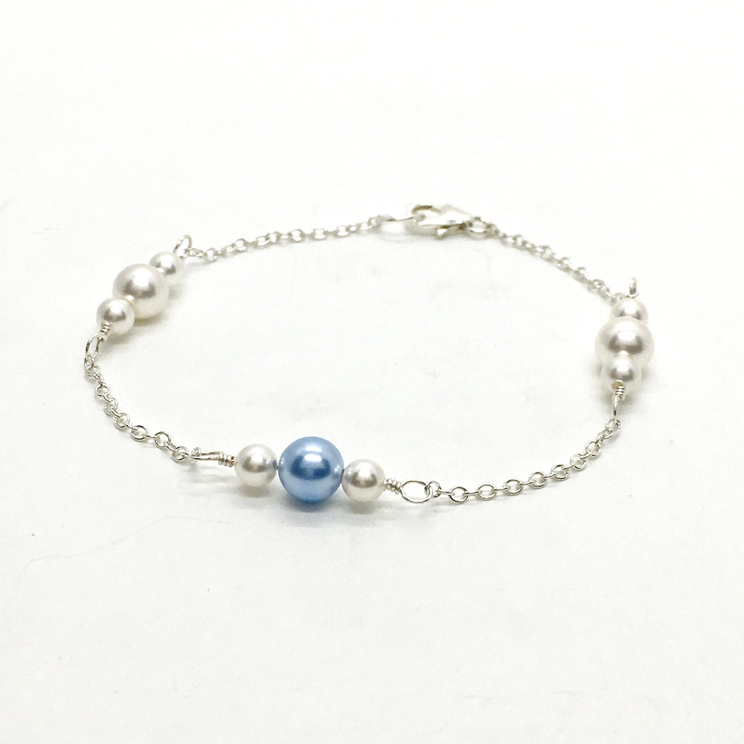 A little something blue bracelet clearance