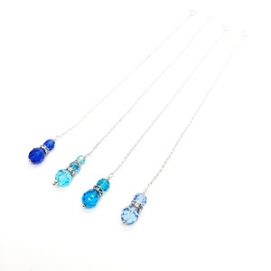 Regalo della sposa / Qualcosa di blu Sfondo Sfondo Collana da sposa ALLEGATO Collana posteriore Add-On / Ovale Crystal Back Drop / Gioielli del giorno del matrimonio