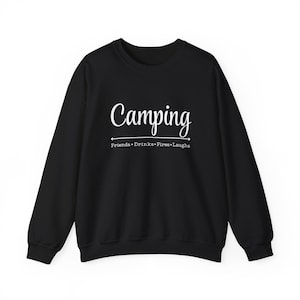 Camping Sweatshirt, Cute Sweatshirt, RVing Sweatshirt Camping shirt RV Mountains Camping Sweatshirt Hiking Outdoors Campfire Camping Crew