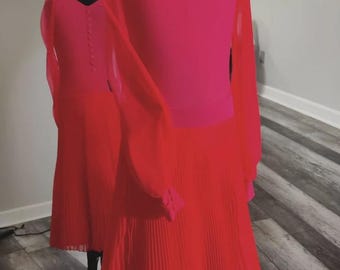 Vestido de competición juvenil – Chrisanne Clover Fluo Red